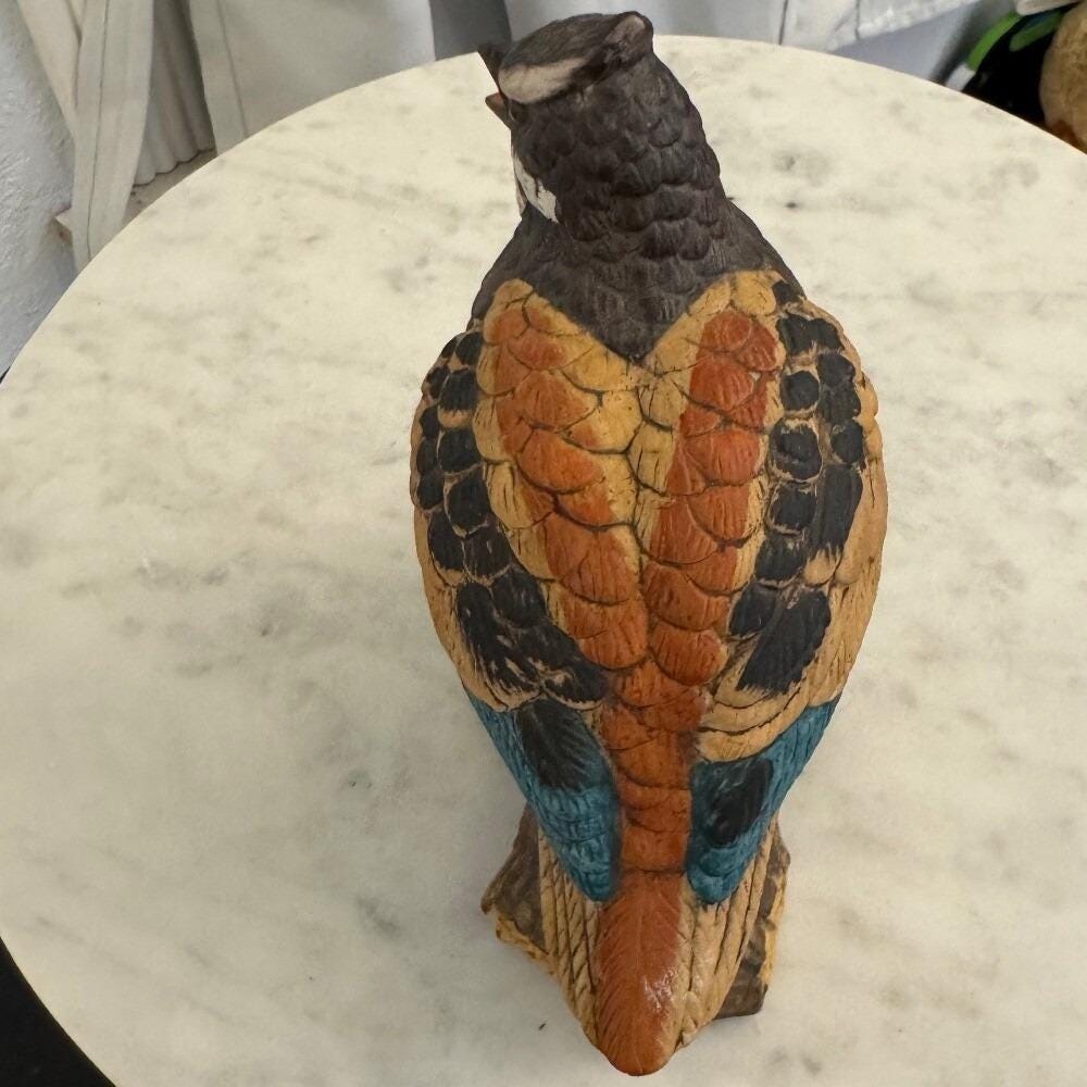 Norcrest Ceramic Quail Bird Figurine on Log with Berries Hand‎ Painted Taiwan - Picture 7 of 8